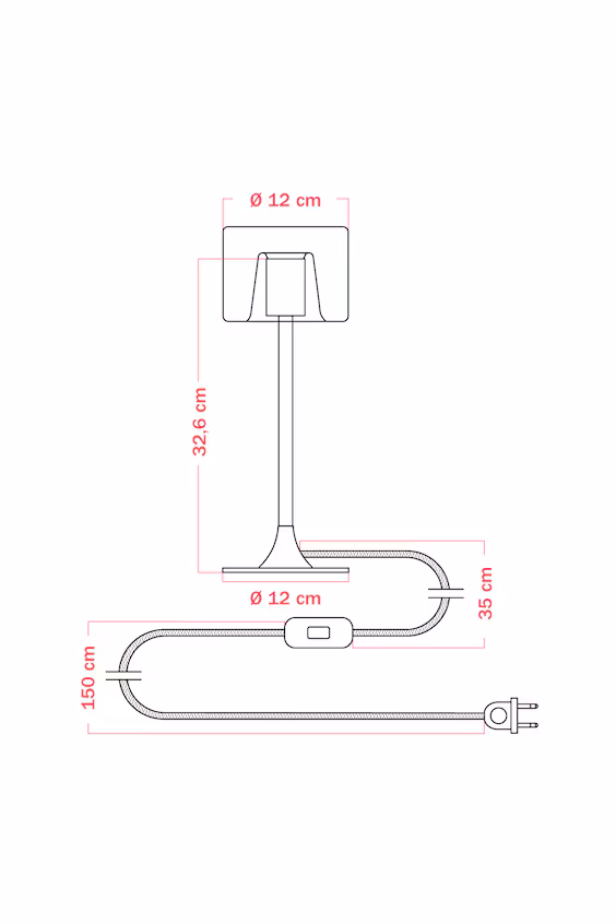 Настольная магнитная лампа ghost