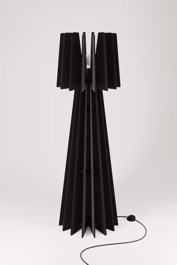 Напольный светильник из звукопоглощающего материала