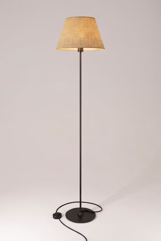 Напольная лампа на магнитной подставке с абажуром