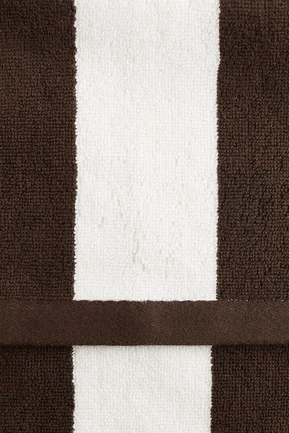 Полотенце для гостей из турецкого хлопка в полоску