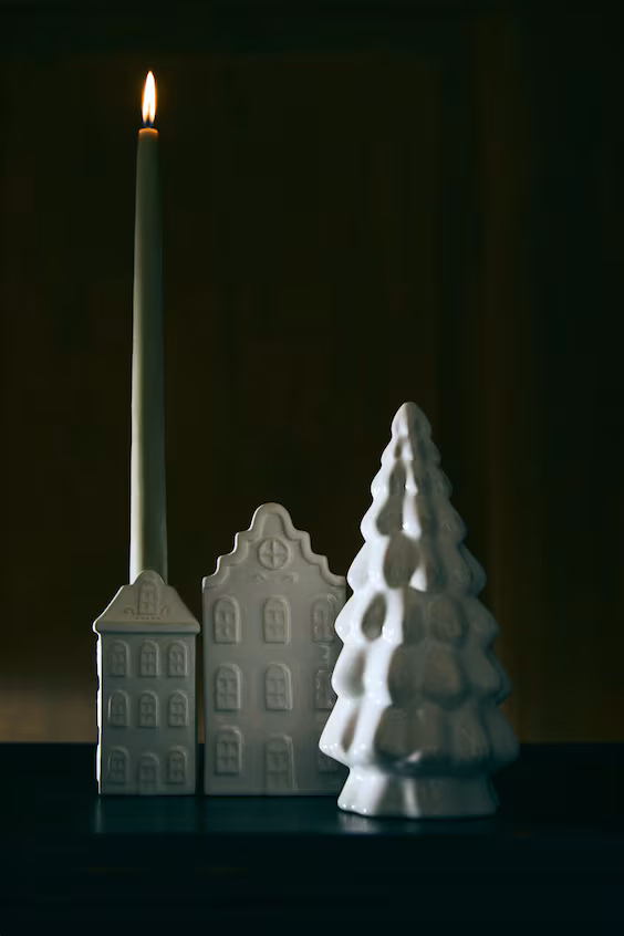 Фигуративная керамическая подсвечник из греса