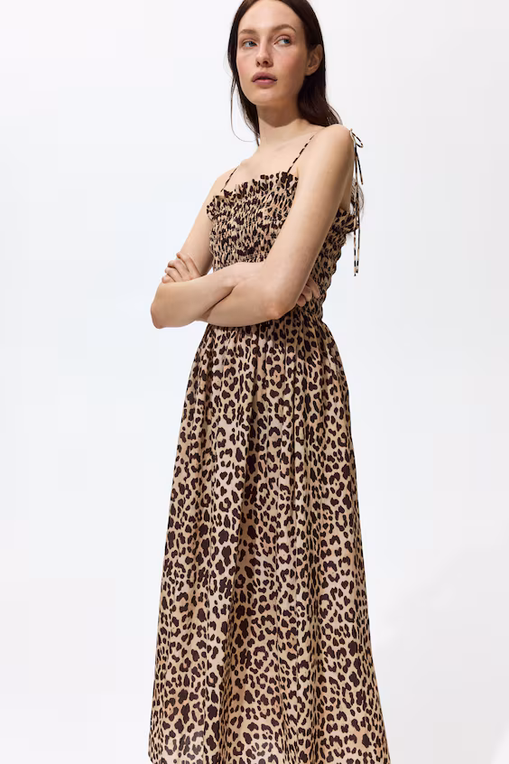 Платье с бретельками и смокинг-топом