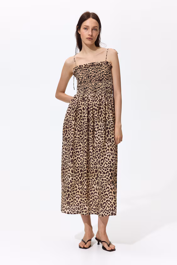 Платье с бретельками и смокинг-топом