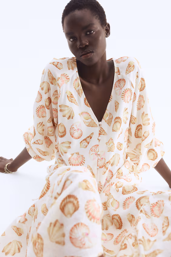 Платье из крепового текстиля с завязками