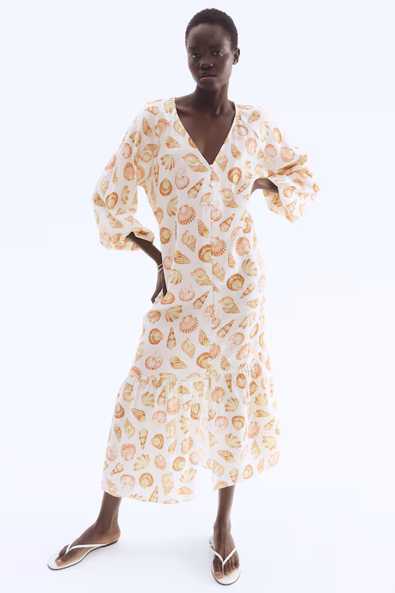 Платье из крепового текстиля с завязками