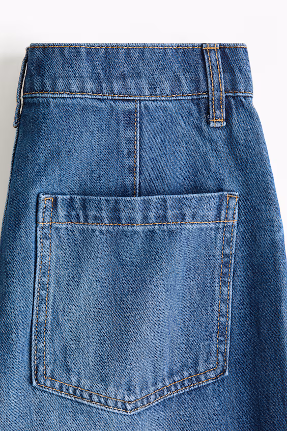 Джинсы супер широкие с высокой посадкой