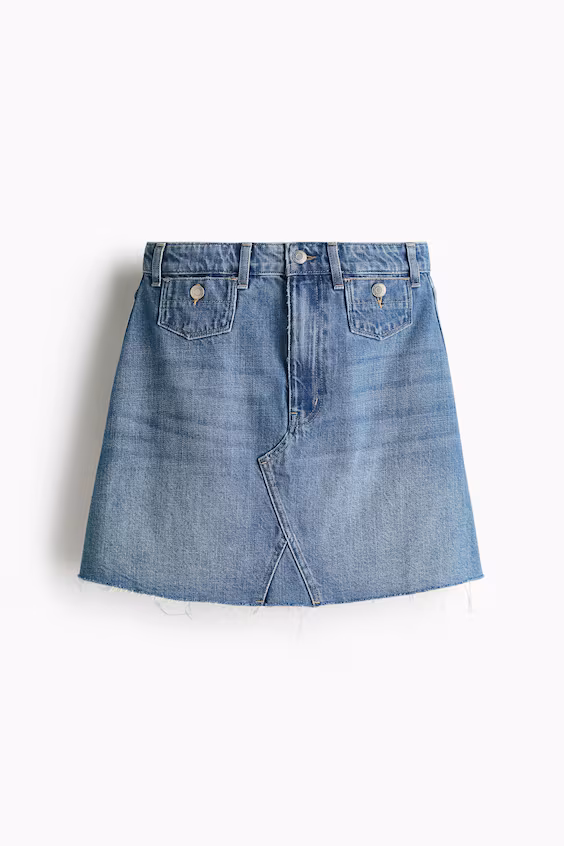 Юбка из льна a из джинсы