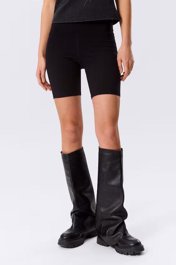 Шорты biker mid rise fitted