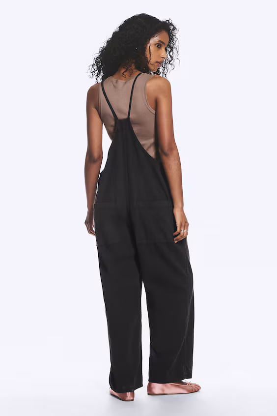 Ровные комбинезоны с бретелями