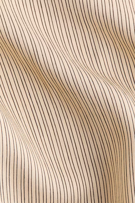 Блузка с воротником-шарфом из смесового льна