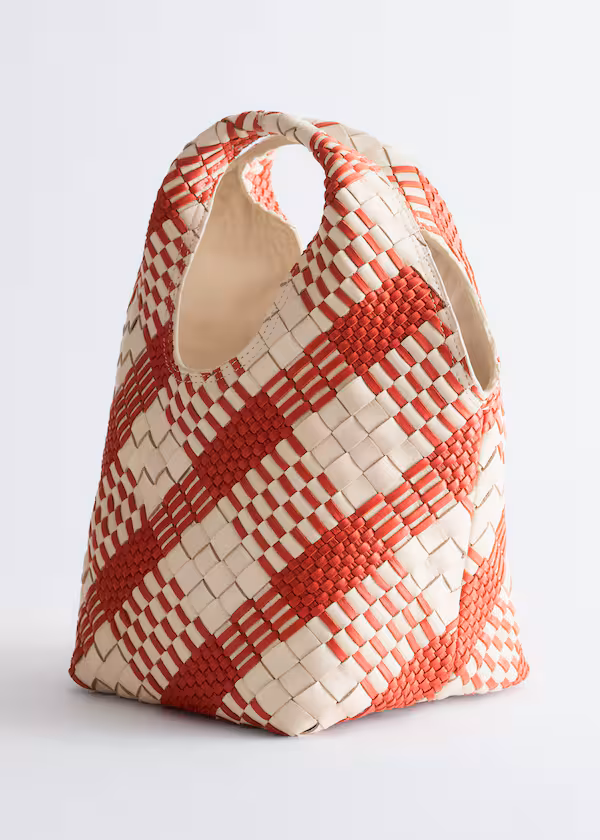 Сумка через плечо из плетеной кожи