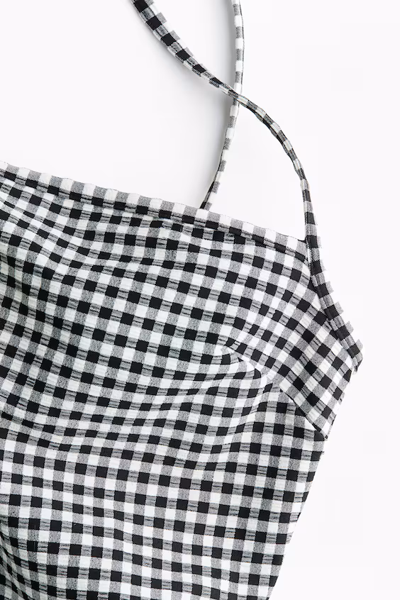 Купальник с упругими чашечками high leg