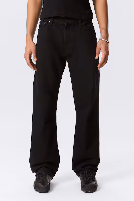 Джинсы прямого кроя с низкой посадкой метеор