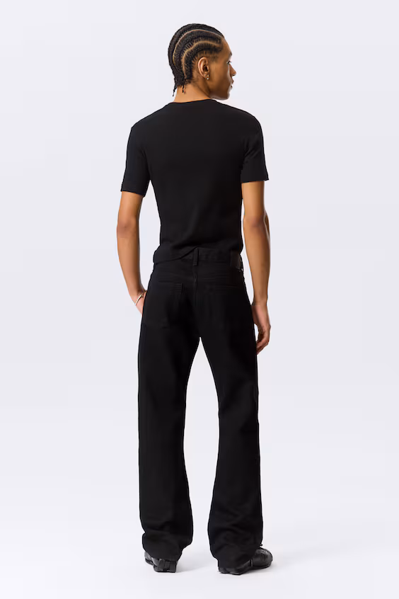 Джинсы прямого кроя с низкой посадкой метеор