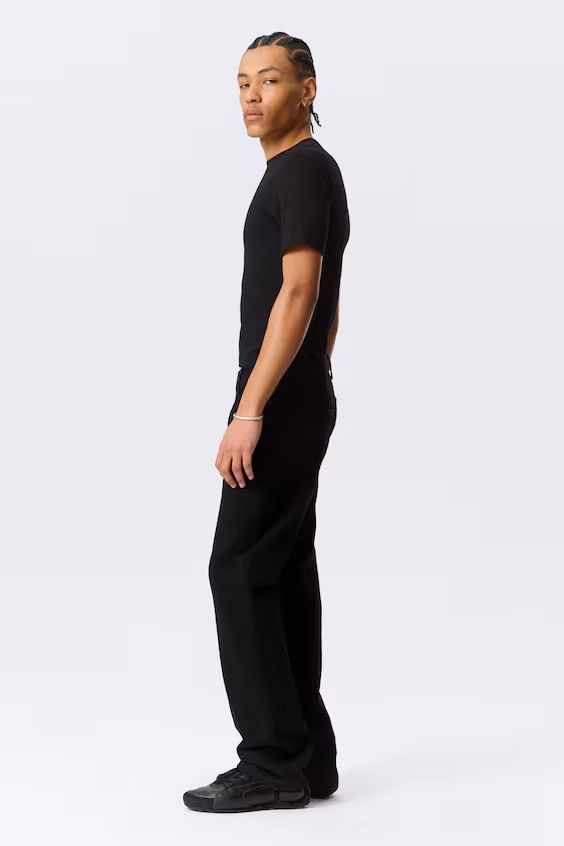 Джинсы прямого кроя с низкой посадкой метеор