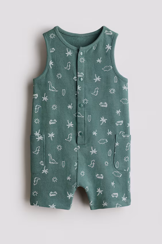 Комбинезон из хлопкового футера