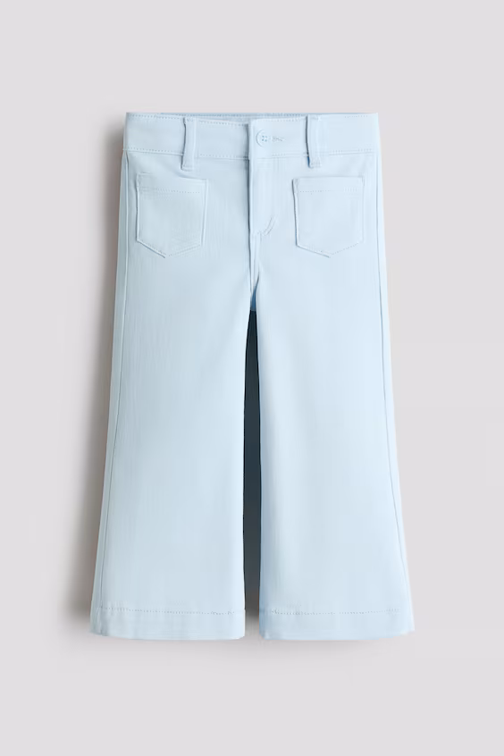 Брюки-клеш из джинсы