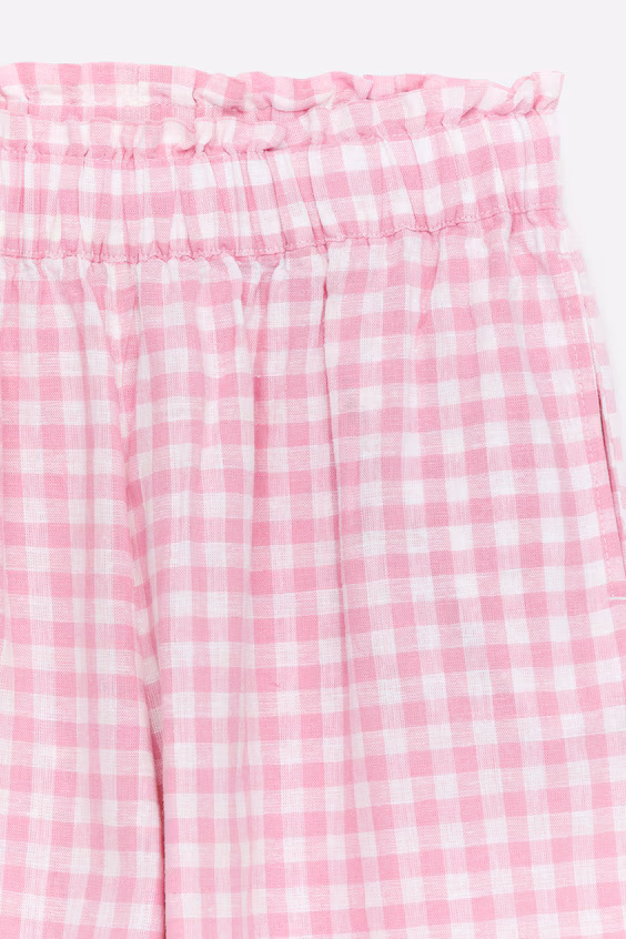 Брюки из льна и хлопка в свободном стиле