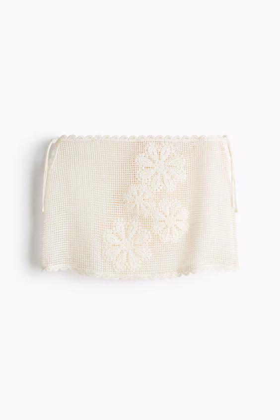 Пляжная юбка с кружевным узором