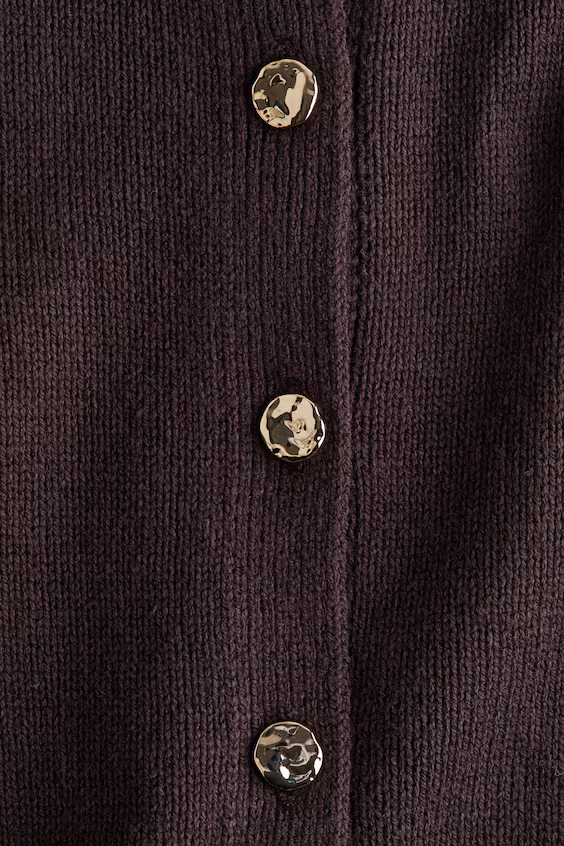 Кардиган с короткими рукавами из трикотажа