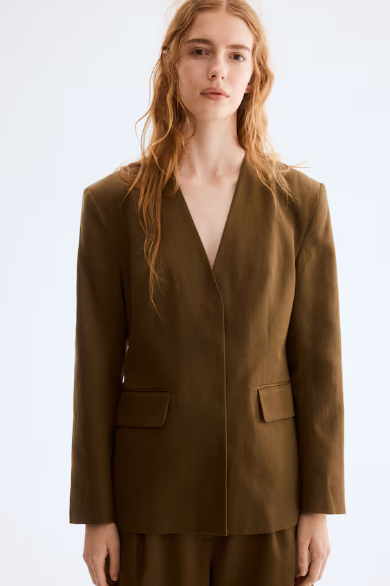 Блейзер из льняной смеси