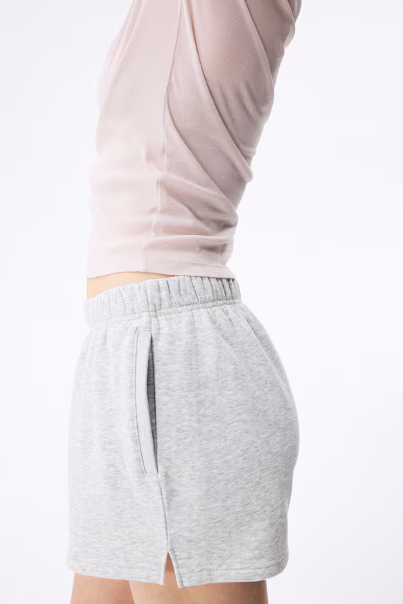 Шорты из хлопкового мольтона