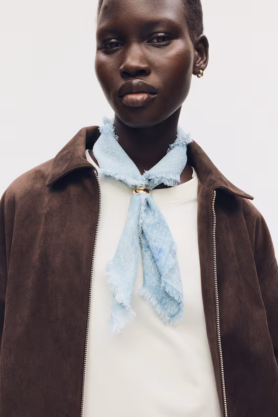 Хлопковый платок с узором