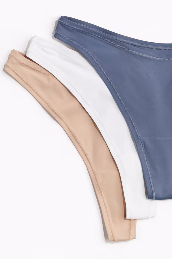 Набор из 3 трусов-стринги из микрофибры