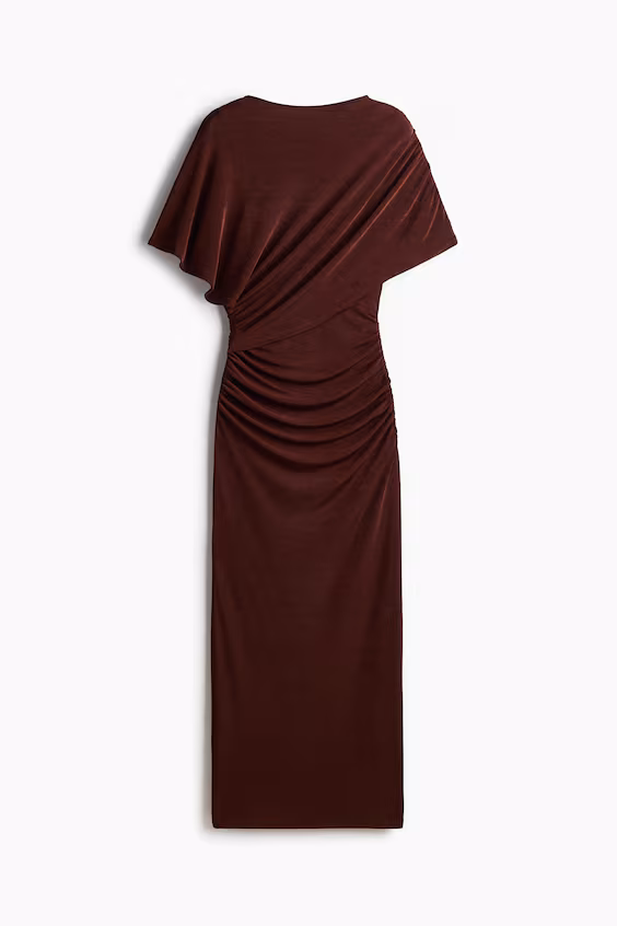 Платье с драпировкой из джерси