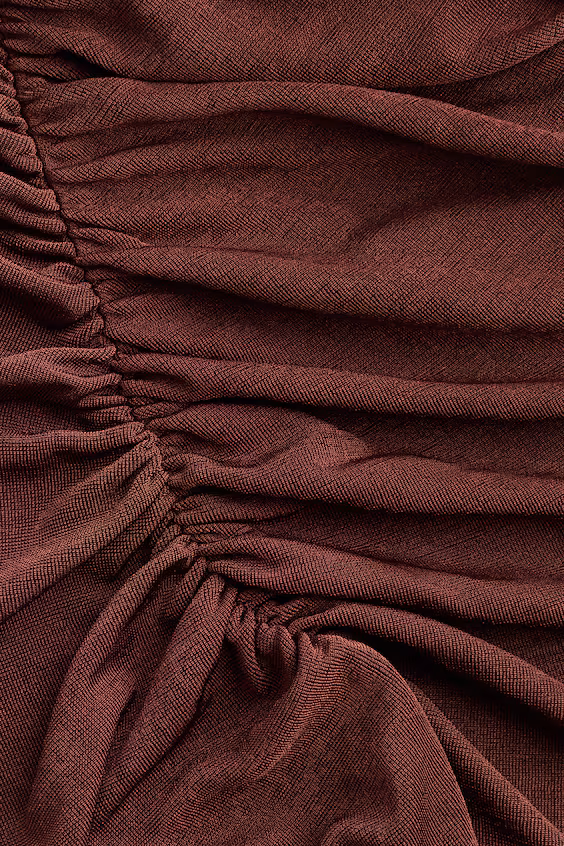 Платье с драпировкой из джерси