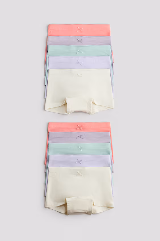 Набор из 10 штук боксерских трусов из хлопка