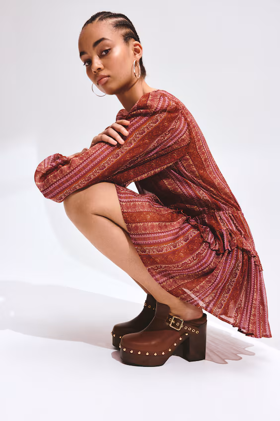 Босоножки-сандалии на платформе с каблуком