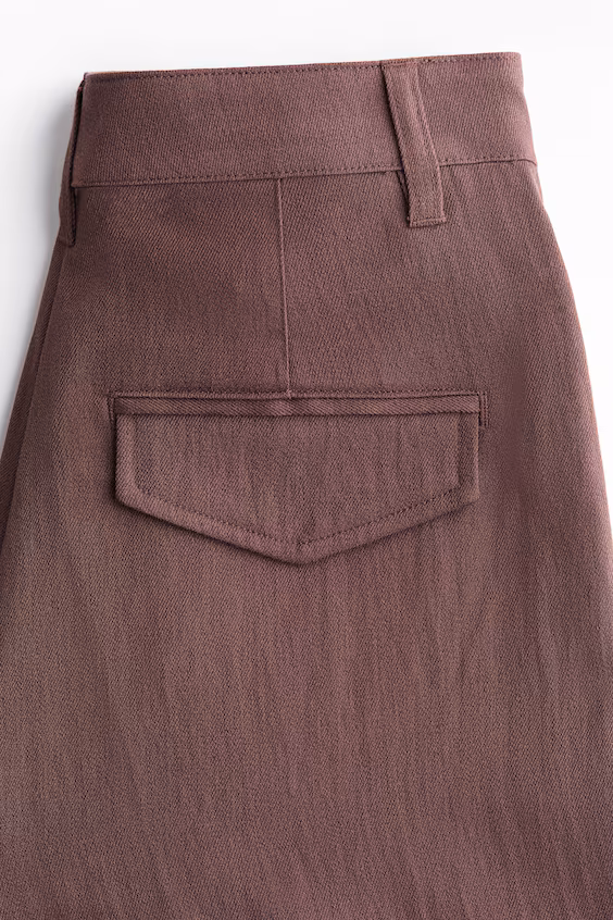 Брюки классические из смеси льна