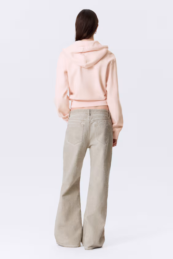 Худи из хлопка с капюшоном и молнией