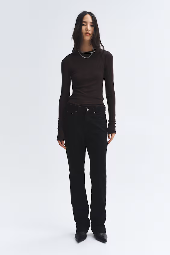 Джинсы прямого кроя h&m