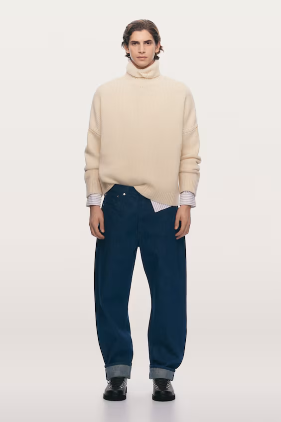 Джинсы creek в свободном стиле с барельефным кроем