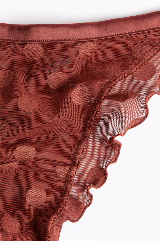 Бразильские трусики-стринги из сетки