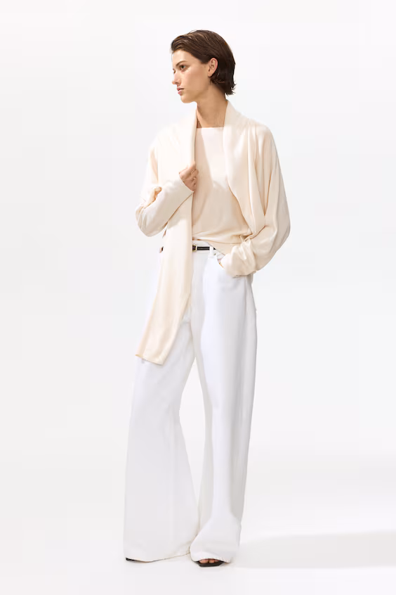 Свитер с лодочкой