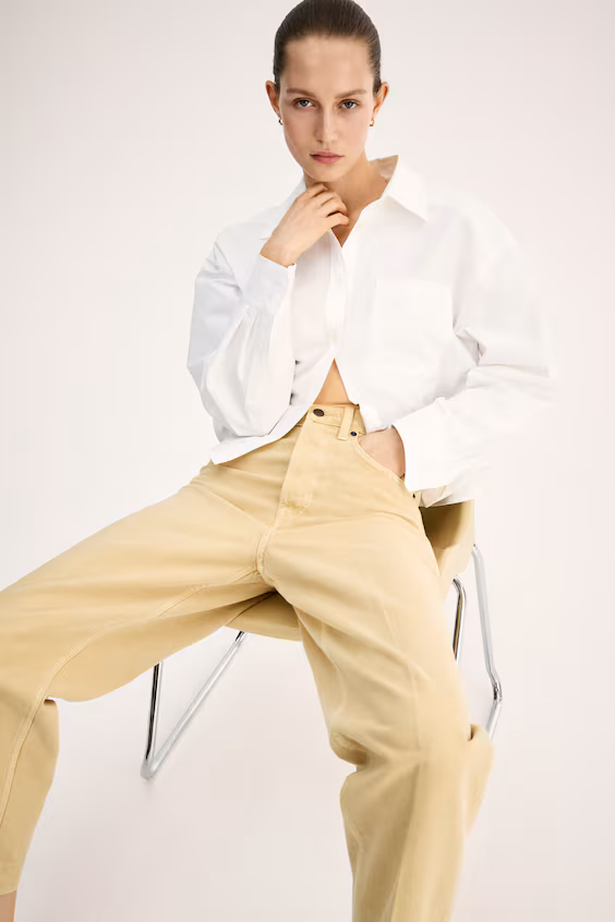 Джинсы с зауженными штанинами до щиколотки