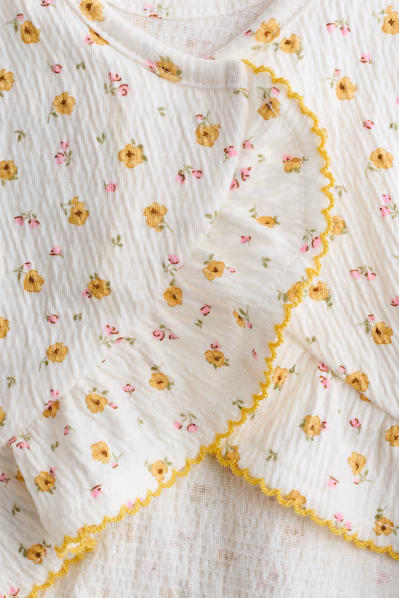 Комплект из 2-х предметов из мятого хлопка