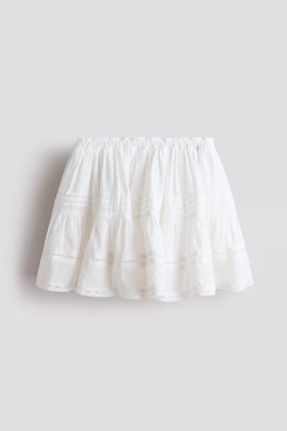 Юбка из хлопка в рубчик