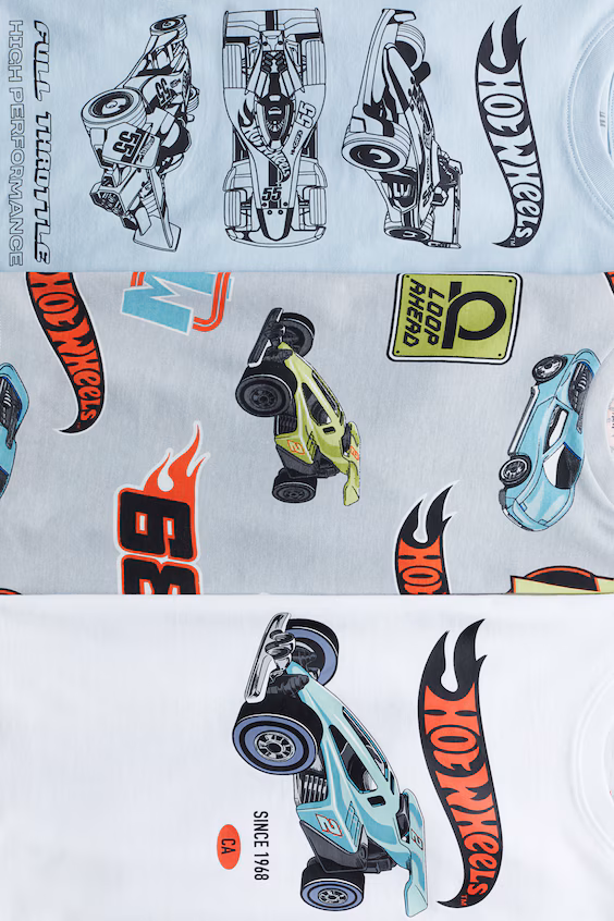 Набор из 3-х футболок с принтом