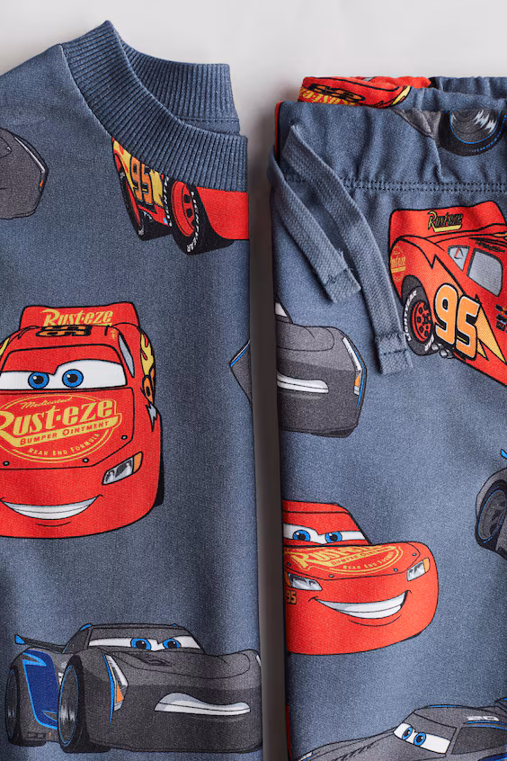 Набор из 2-х предметов из футера с принтом