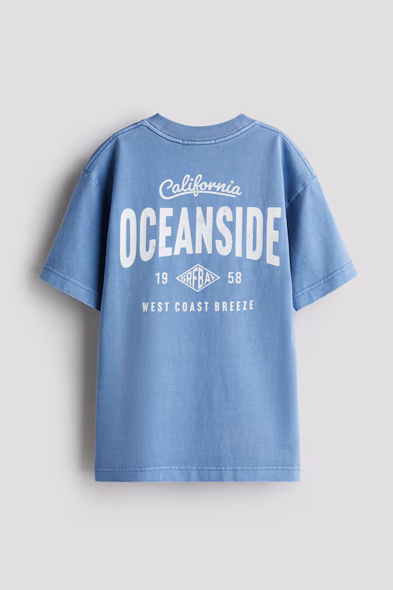 Футболка из хлопка с принтом