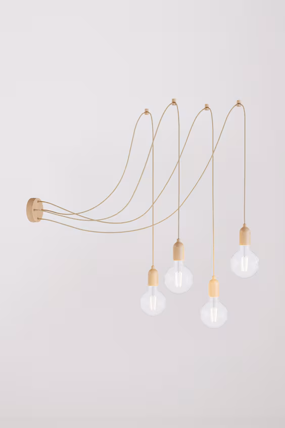 Подвесной светильник с четырьмя плафонами