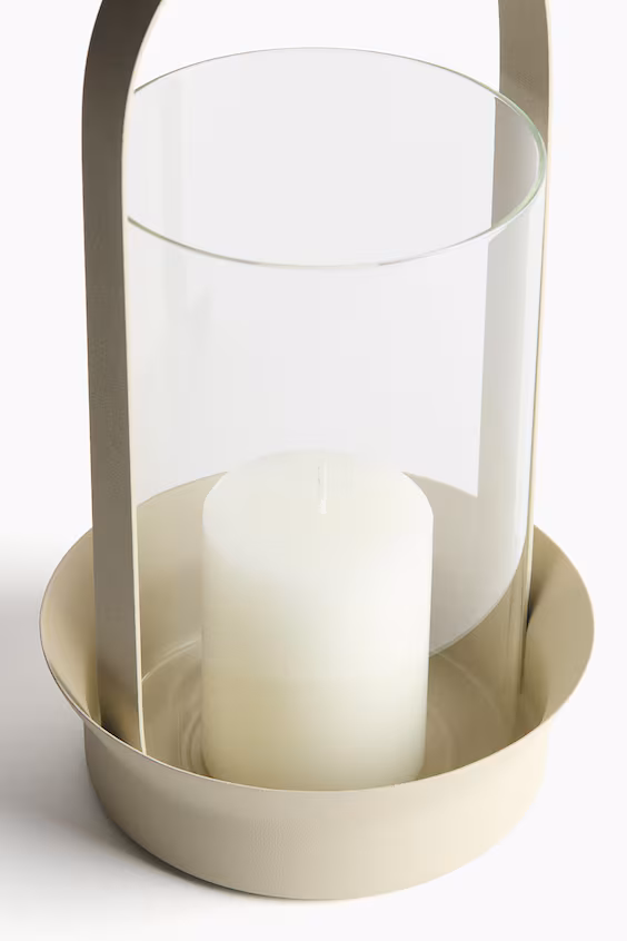 Большой стеклянный фонарь