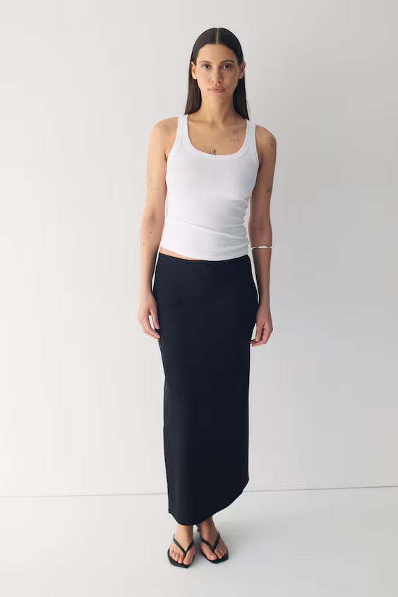 Топ без рукавов в рубчик cooling slim fit