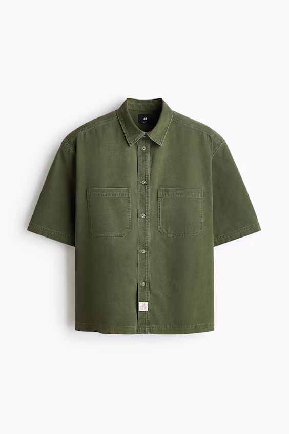 Рубашка в джинсовом стиле relaxed fit
