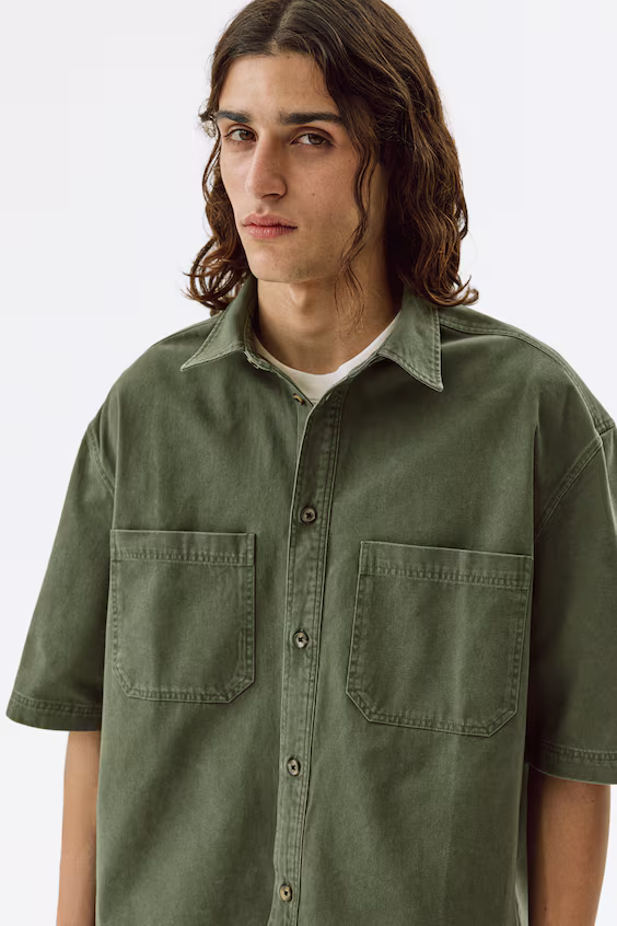 Рубашка в джинсовом стиле relaxed fit