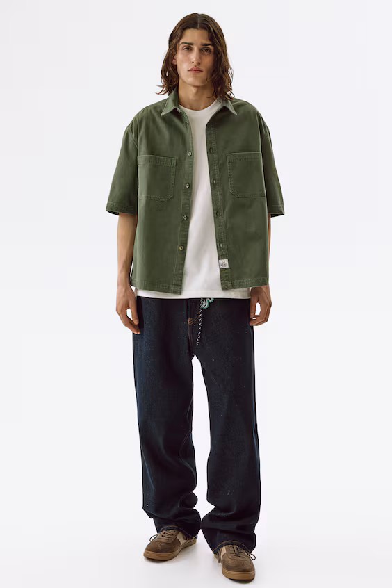 Рубашка в джинсовом стиле relaxed fit
